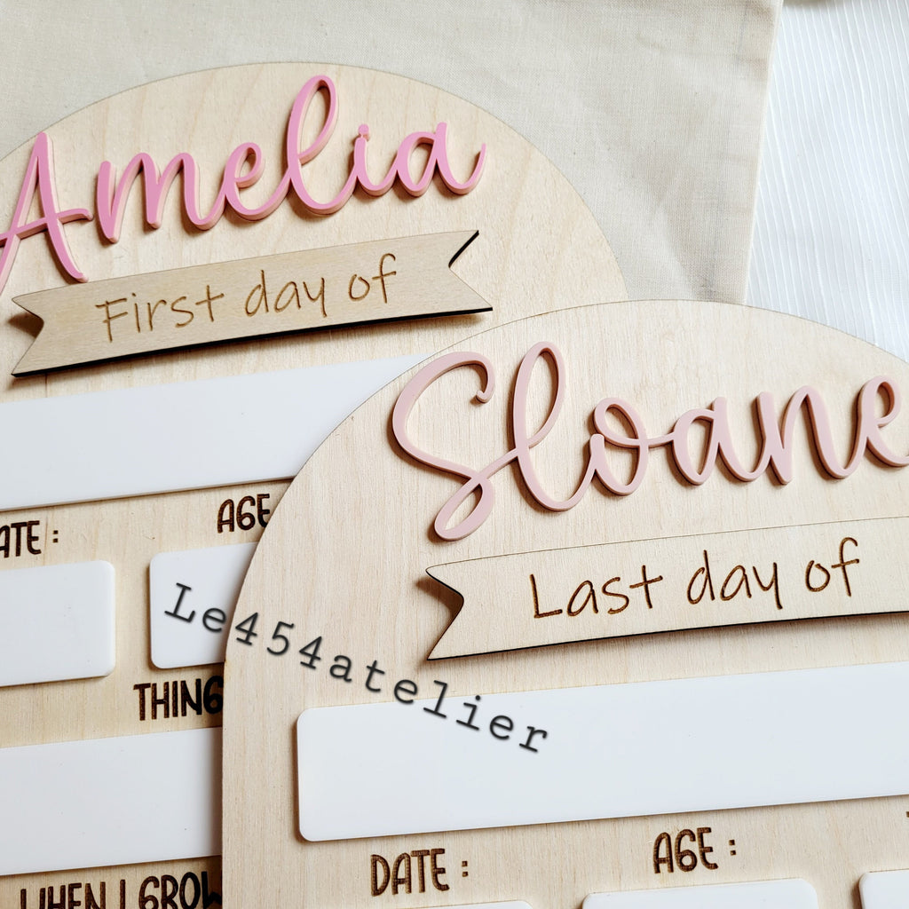 First Day Of School Sign, Custom interchangeable Board, Back To School Sign, First And Last Day School Sign, Back To School Photo Prop