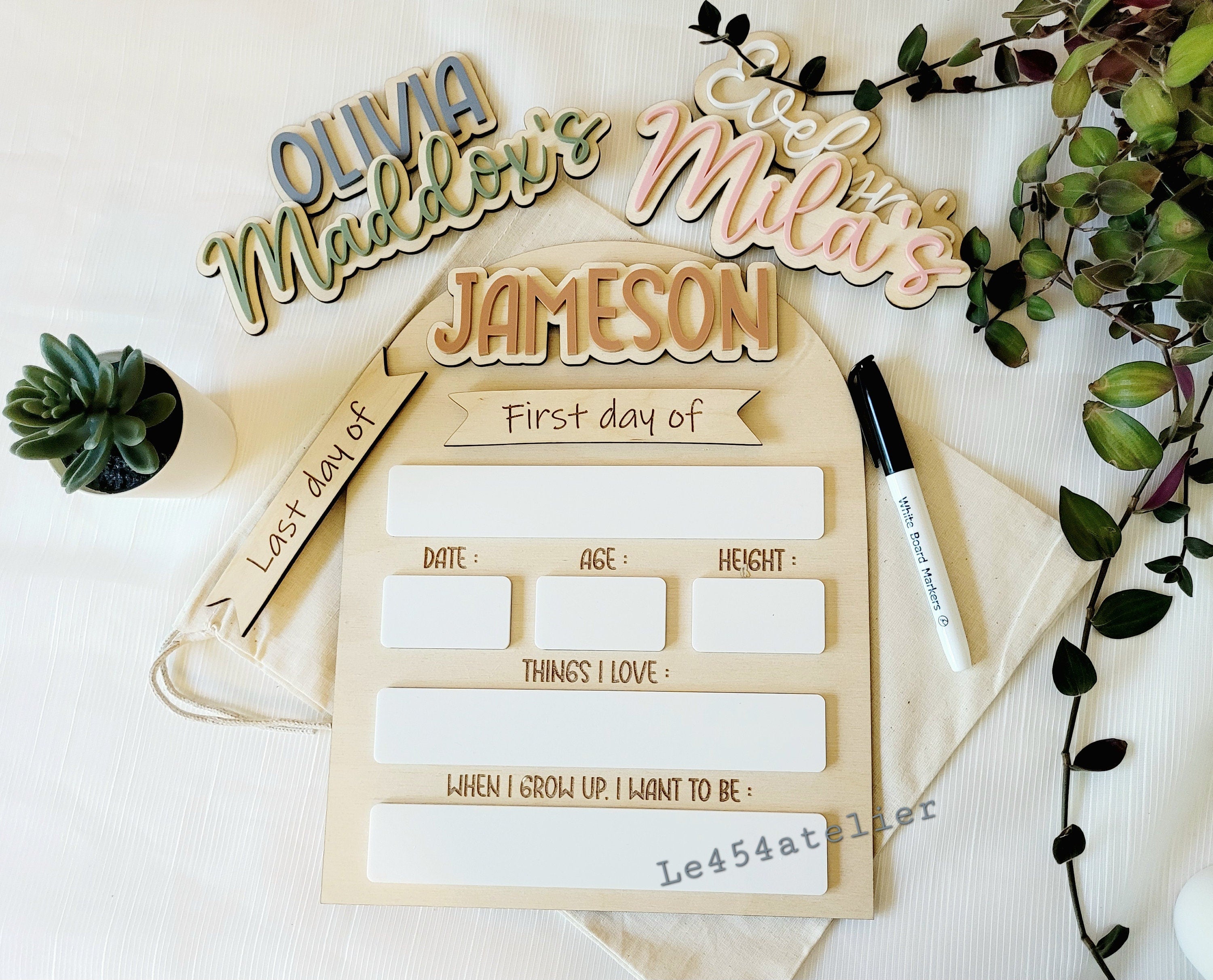 First Day Of School Sign, Custom interchangeable Board, Back To School Sign, First And Last Day School Sign, Back To School Photo Prop