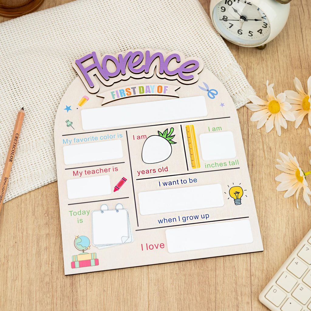 Custom First Day of School Sign,Back to School Sign,Preschool,Kindergarten 1st Day of School Sign,Last Day of School Sign,School Board