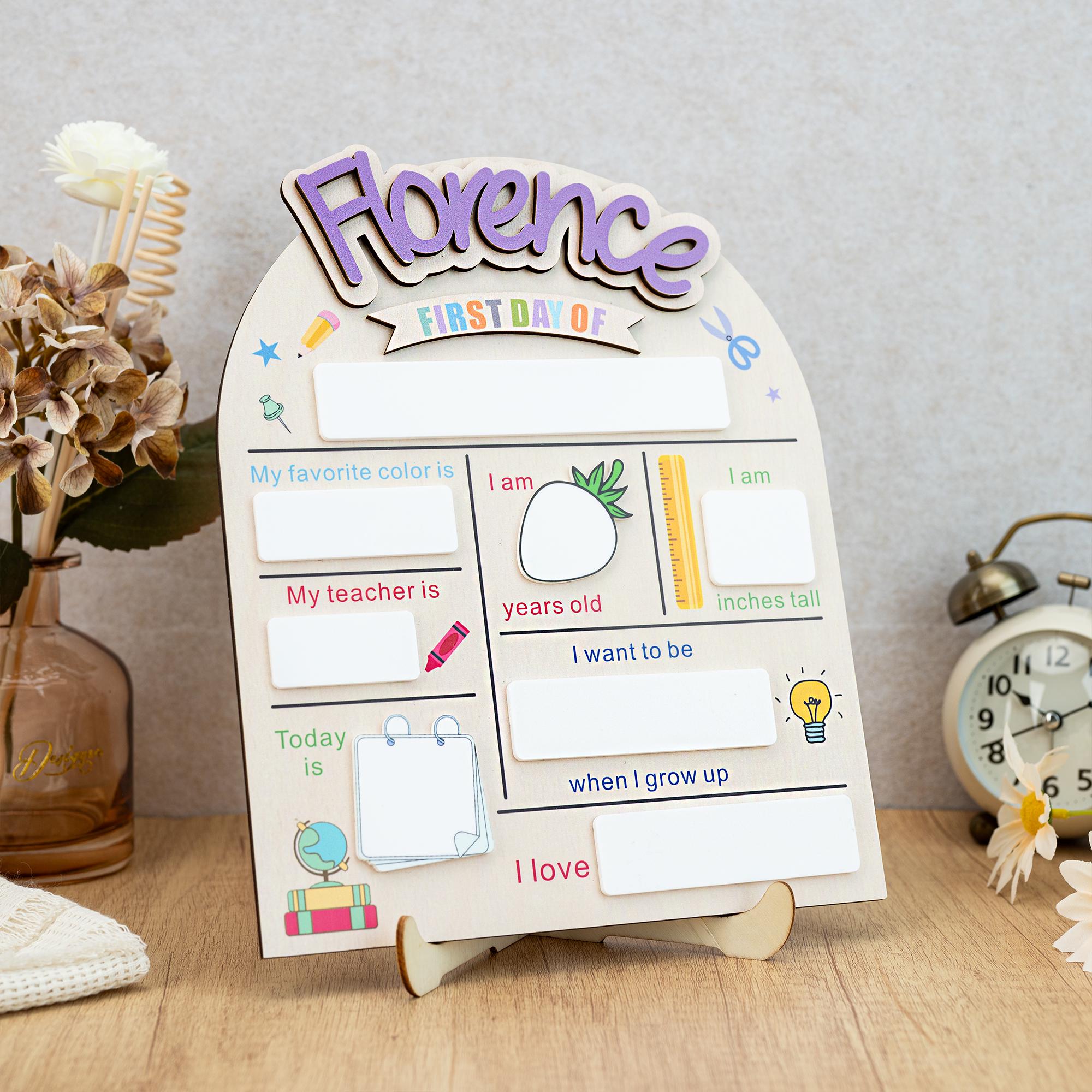 Custom First Day of School Sign,Back to School Sign,Preschool,Kindergarten 1st Day of School Sign,Last Day of School Sign,School Board