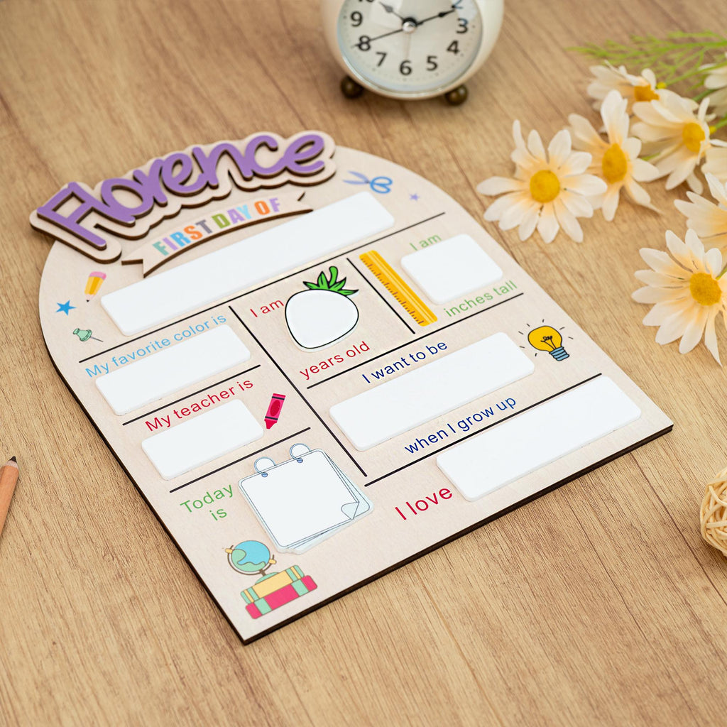 Custom First Day of School Sign,Back to School Sign,Preschool,Kindergarten 1st Day of School Sign,Last Day of School Sign,School Board