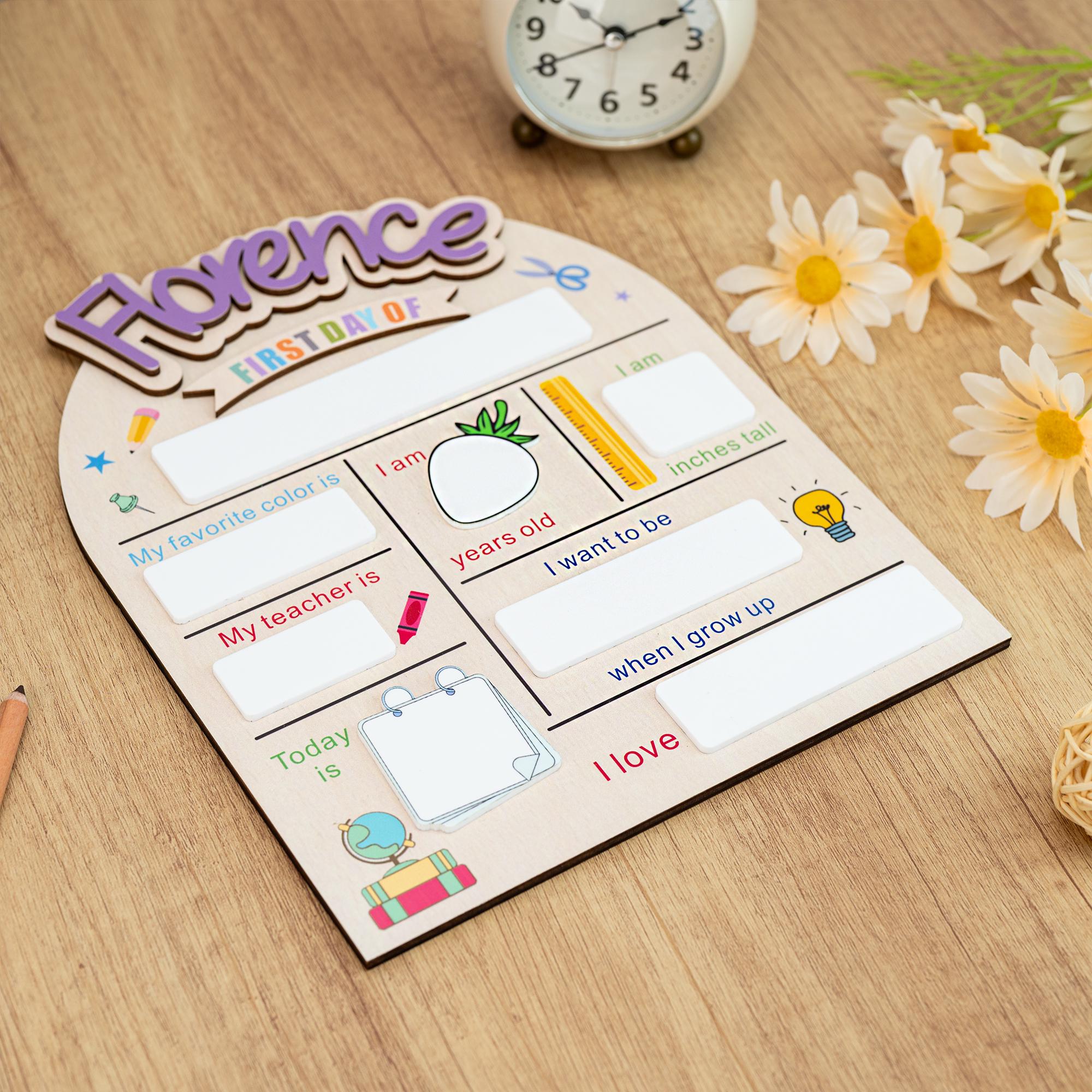 Custom First Day of School Sign,Back to School Sign,Preschool,Kindergarten 1st Day of School Sign,Last Day of School Sign,School Board