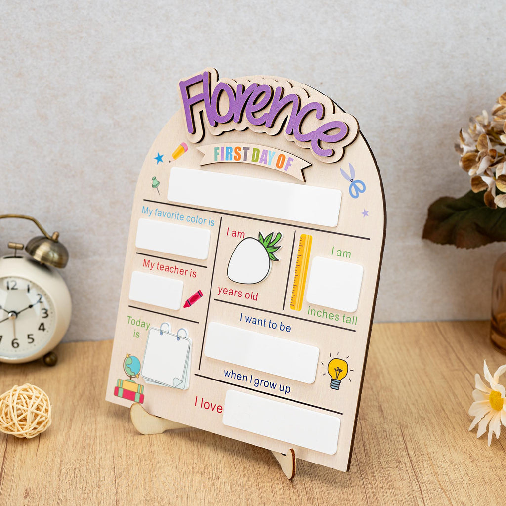Custom First Day of School Sign,Back to School Sign,Preschool,Kindergarten 1st Day of School Sign,Last Day of School Sign,School Board