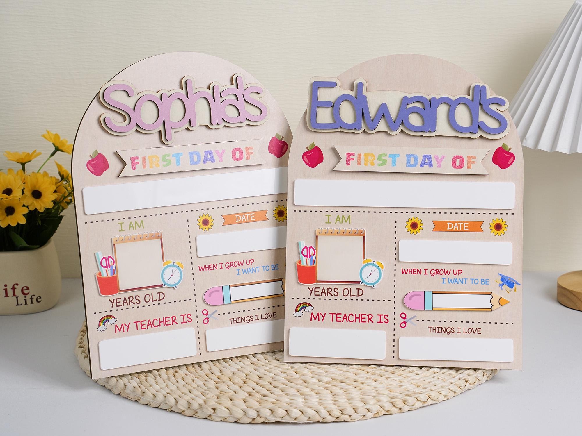 Custom Back to School Sign, First Day of School Sign, Preschool, Kindergarten 1st Day of School Sign, School Board, Last Day of School Sign