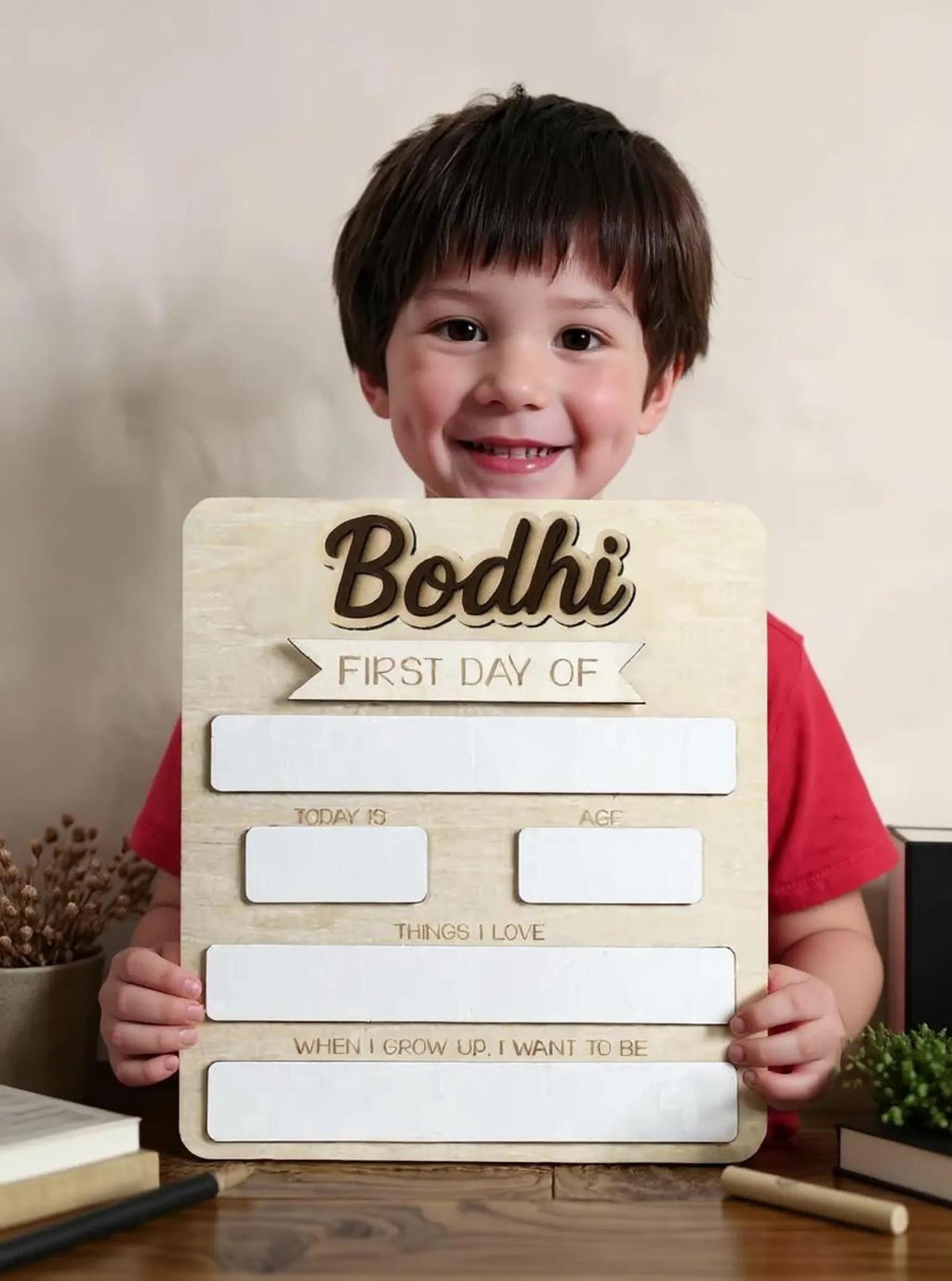 Personalized First Day of School Sign, First Day of School Sign, Back to School Photo Prop, Custom First & Last Day School Dry Erase Board