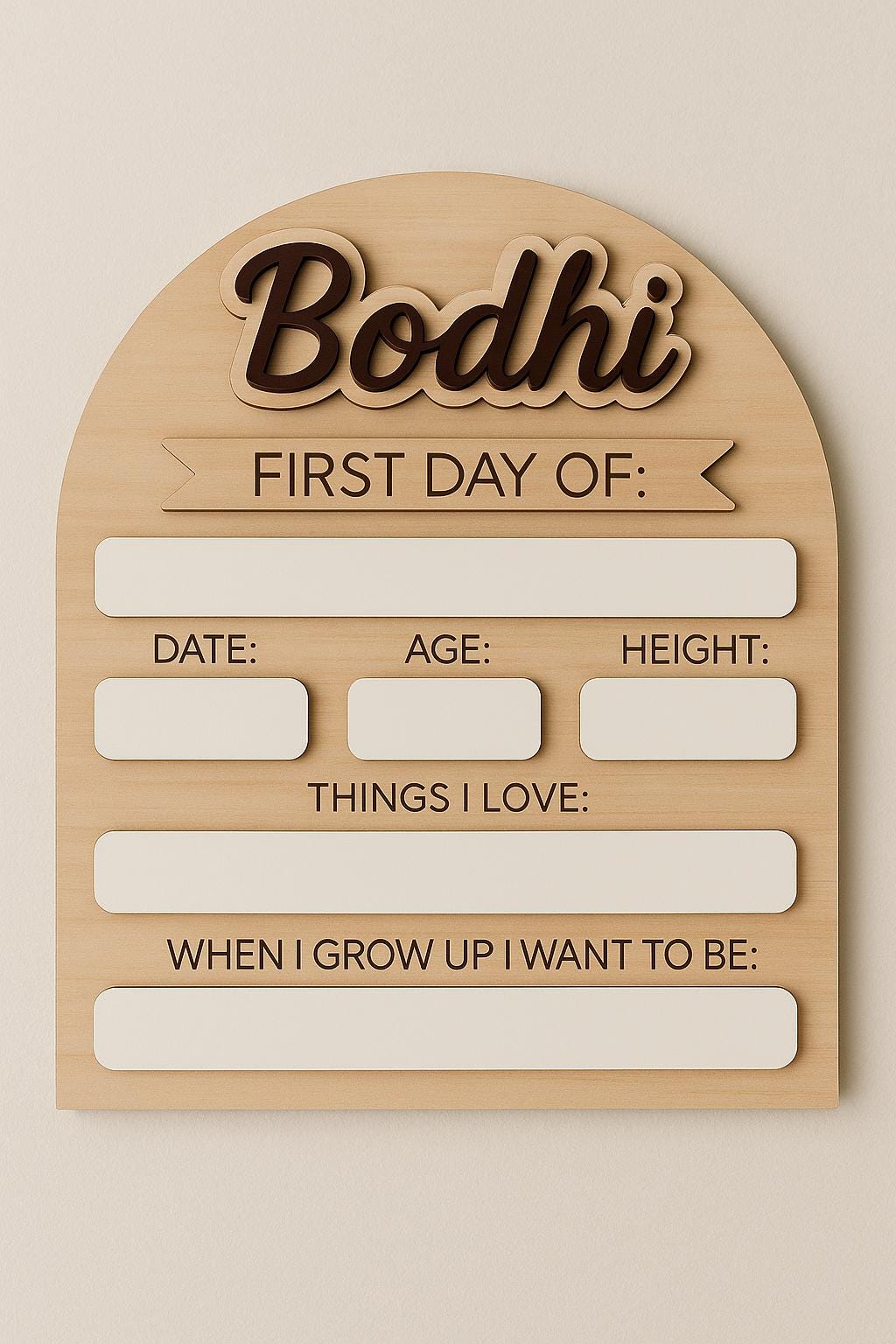 Personalized First Day of School Sign, First Day of School Sign, Back to School Photo Prop, Custom First & Last Day School Dry Erase Board