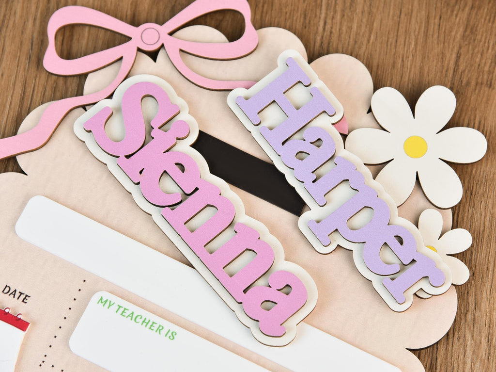 Personalized First Day School Sign, Customized First And Last Day School Sign, Back to School Sign, Kindergarten 1st Day of School Sign