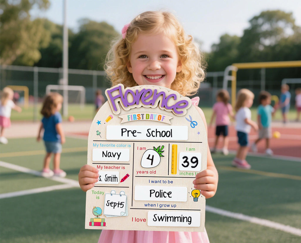 Custom First Day of School Sign,Back to School Sign,Preschool,Kindergarten 1st Day of School Sign,Last Day of School Sign,School Board