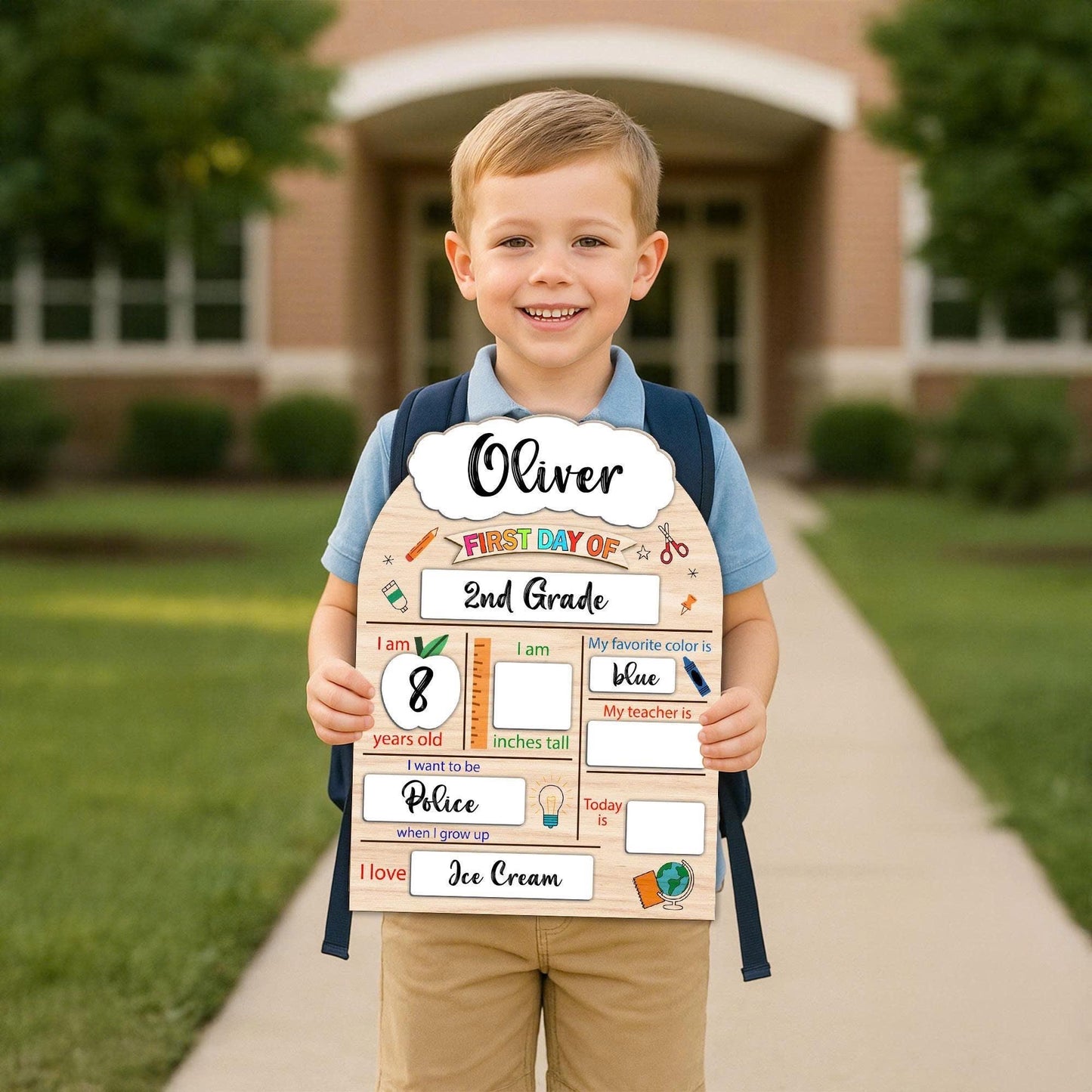 First And Last Day School Sign, Back to School Sign for Kids, Wooden School Board, Wooden First Day/Last Day Sign, School Sign for Kid, Kind